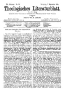 Theologisches Literaturblatt, 7. September 1894, Nr 36.
