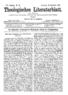 Theologisches Literaturblatt, 21. September 1894, Nr 38.