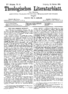 Theologisches Literaturblatt, 12. Oktober 1894, Nr 41.