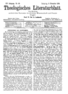 Theologisches Literaturblatt, 9. November 1894, Nr 45.