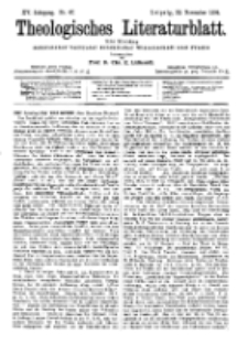 Theologisches Literaturblatt, 23. November 1894, Nr 47.