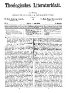 Theologisches Literaturblatt, 15. März 1929, Nr 6.