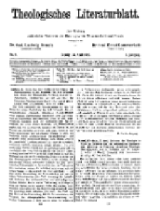 Theologisches Literaturblatt, 26. April 1929, Nr 9.