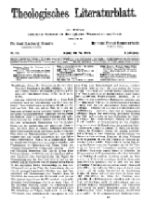 Theologisches Literaturblatt, 10. Mai 1929, Nr 10.