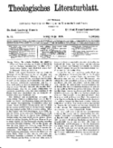 Theologisches Literaturblatt, 19. Juli 1929, Nr 15.