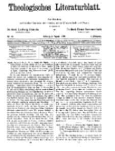 Theologisches Literaturblatt, 2. August 1929, Nr 16.