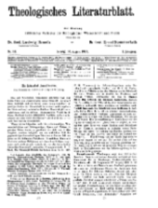 Theologisches Literaturblatt, 30. August 1929, Nr 18.