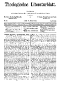 Theologisches Literaturblatt, 11. Oktober 1929, Nr 21.