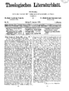 Theologisches Literaturblatt, 22. November 1929, Nr 24.