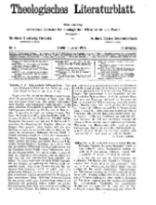 Theologisches Literaturblatt, 3. Januar 1930, Nr 1.