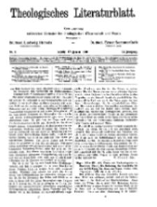 Theologisches Literaturblatt, 17. Januar 1930, Nr 2.