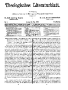 Theologisches Literaturblatt, 14. März 1930, Nr 6.