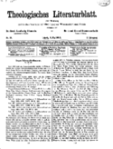 Theologisches Literaturblatt, 9. Mai 1930, Nr 10.