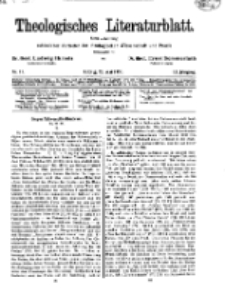 Theologisches Literaturblatt, 23. Mai 1930, Nr 11.