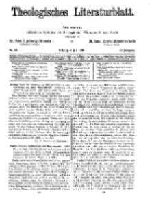 Theologisches Literaturblatt, 4. Juli 1930, Nr 14.