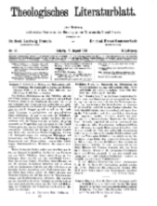 Theologisches Literaturblatt, 15. August 1930, Nr 17.