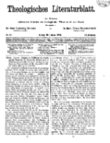 Theologisches Literaturblatt, 10. Oktober 1930, Nr 21.