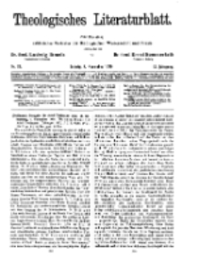Theologisches Literaturblatt, 7. November 1930, Nr 23.