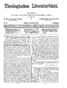 Theologisches Literaturblatt, 5. Dezember 1930, Nr 25.