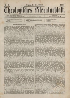 Theologisches Literaturblatt, 12. Februar 1886, Nr 5.