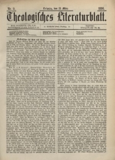 Theologisches Literaturblatt, 12. März 1886, Nr 9.