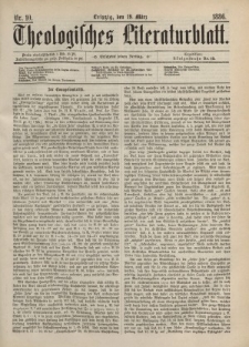 Theologisches Literaturblatt, 19. März 1886, Nr 10.