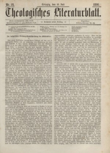 Theologisches Literaturblatt, 16. Juli 1886, Nr 28.