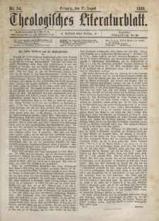 Theologisches Literaturblatt, 27. August 1886, Nr 34.