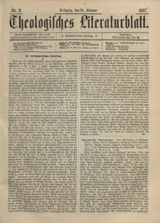 Theologisches Literaturblatt, 25. Februar 1887, Nr 8.