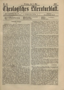 Theologisches Literaturblatt, 6. Mai 1887, Nr 18.