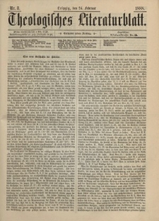 Theologisches Literaturblatt, 24. Februar 1888, Nr 8.