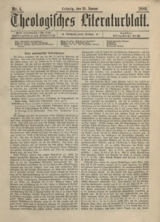 Theologisches Literaturblatt, 25. Januar 1889, Nr 4.