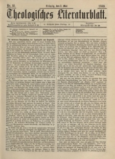 Theologisches Literaturblatt, 3. Mai 1889, Nr 18.