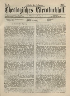 Theologisches Literaturblatt, 17. Januar 1890, Nr 3.
