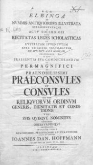 Elbinga ex nummis antiquioribus illustrata