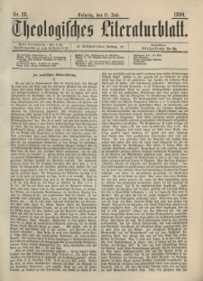 Theologisches Literaturblatt, 11. Juli 1890, Nr 28.