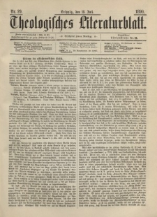 Theologisches Literaturblatt, 18. Juli 1890, Nr 29.