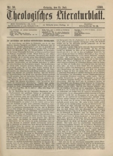 Theologisches Literaturblatt, 25. Juli 1890, Nr 30.