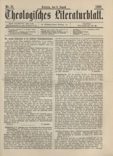 Theologisches Literaturblatt, 8. August 1890, Nr 32.