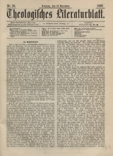 Theologisches Literaturblatt, 12. Dezember 1890, Nr 50.