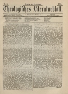 Theologisches Literaturblatt, 20. Februar 1891, Nr 8.
