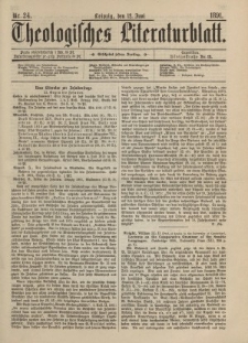 Theologisches Literaturblatt, 12. Juni 1891, Nr 24.