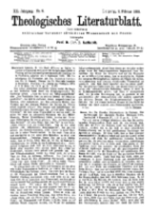 Theologisches Literaturblatt, 3. Februar 1899, Nr 5.