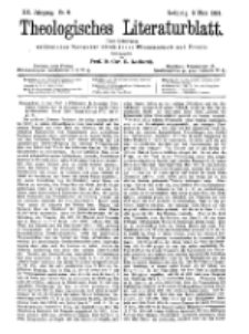 Theologisches Literaturblatt, 3. März 1899, Nr 9.