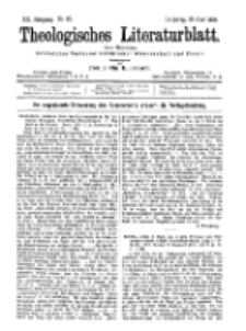 Theologisches Literaturblatt, 23. Juni 1899, Nr 25.