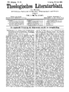Theologisches Literaturblatt, 30. Juni 1899, Nr 26.
