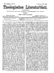 Theologisches Literaturblatt, 7. Juli 1899, Nr 27.