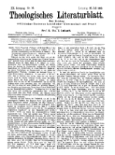 Theologisches Literaturblatt, 28. Juli 1899, Nr 30.