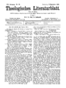 Theologisches Literaturblatt, 8. September 1899, Nr 36.