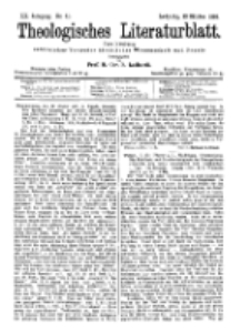 Theologisches Literaturblatt, 13. Oktober 1899, Nr 41.